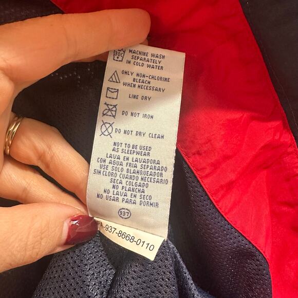 Red Sox Unisex Full Zip-Up Windbreaker, EUC, Sz 8 (8C) - Picture 9 of 9